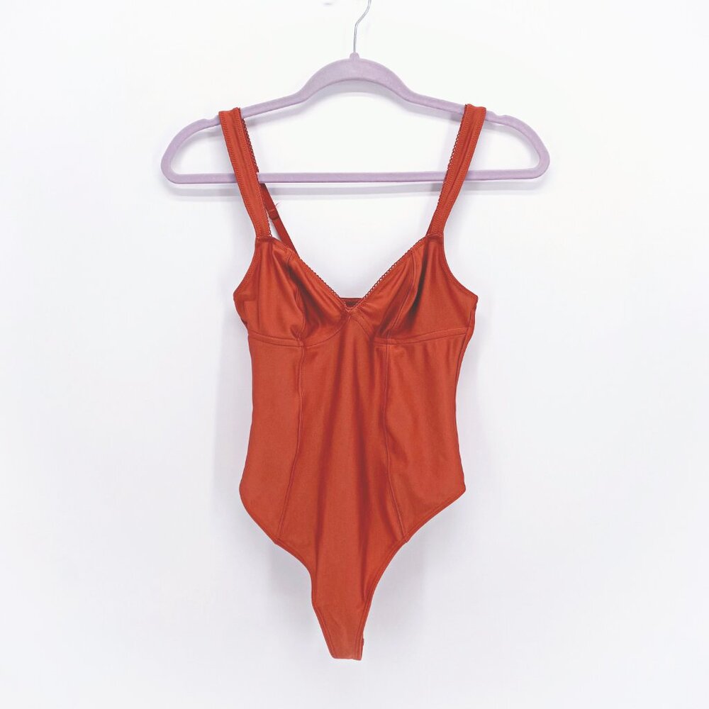 Out From Under Valentina Satin Bodysuit